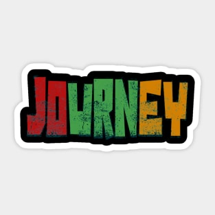 Journey Three Colours Sticker